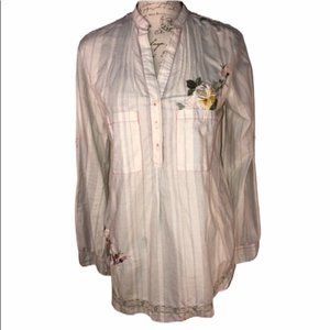 3J Workshop by Johnny Was floral embroidered tunic